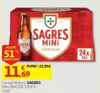 Auchan Cerveja Branca Sagres promoção