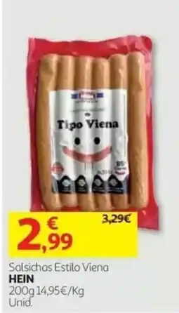 Auchan Salsichas estilo viena hein promoção