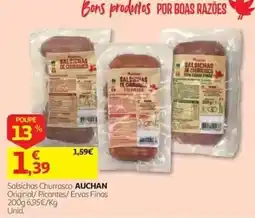 Auchan Salsichas Churrasco Auchan promoção