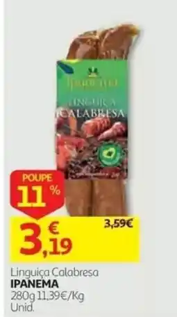 Auchan Linguiça Calabresa Ipanema promoção