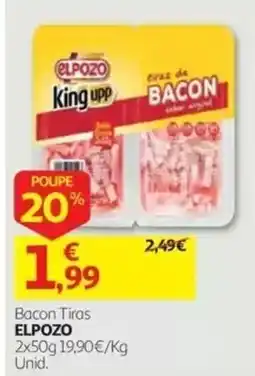 Auchan Bacon Tiras Elpozo promoção