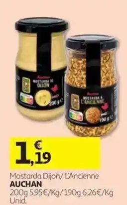 Auchan Mostarda Dijon/ L'Ancienne Auchan promoção