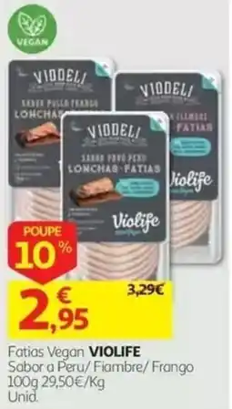 Auchan Fatias vegan violife promoção