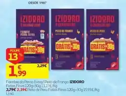 Auchan Fiambre da Perna Extra/ Peito de Frango IZIDORO promoção