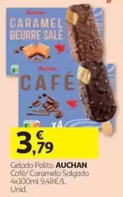 Auchan Gelado Palito Auchan Café/Caramelo Salgado promoção