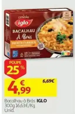 Auchan Bacalhau à Brás iglo promoção