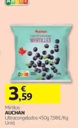Auchan Mirtilos Auchan promoção