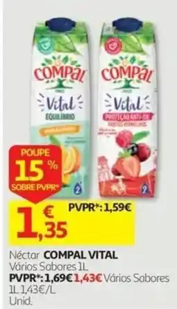 Auchan Néctar compal vital promoção