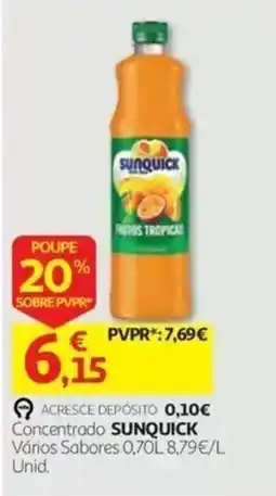 Auchan Concentrado sunquick promoção
