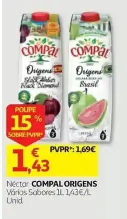 Auchan Néctar compal origens promoção
