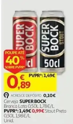Auchan Cerveja Super Bock promoção