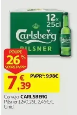 Auchan Cerveja Carlsberg promoção