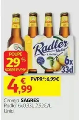 Auchan Cerveja Sagres Radler promoção