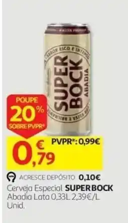 Auchan Cerveja Especial Superbock Abadia promoção