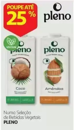 Auchan Bebidas Vegetais Pleno promoção