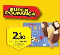 Auchan Gelado Palito Auchan Mini Sortidos promoção