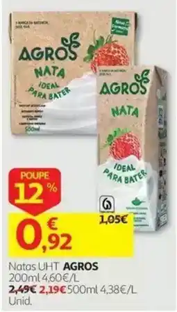Auchan Natas UHT AGROS promoção