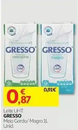 Auchan Leite UHT GRESSO promoção