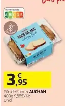 Auchan Pão de Forma Auchan promoção