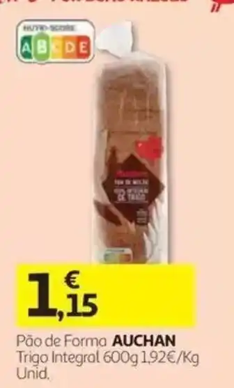 Auchan Pão de Forma Auchan promoção