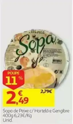 Auchan Sopa de Peixe c/ Hortelã e Gengibre promoção