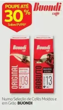 Auchan Cafés Moidos e em Grão Buondi promoção