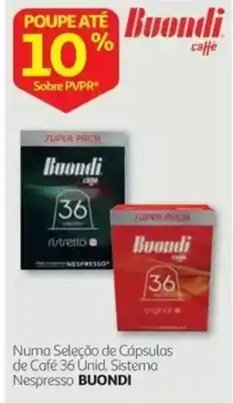 Auchan Cápsulas de Café 36 Unid. Sistema Nespresso Buondi promoção