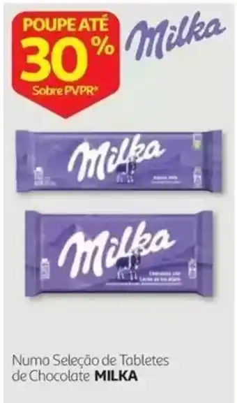 Numa Seleção de Tabletes de Chocolate Milka