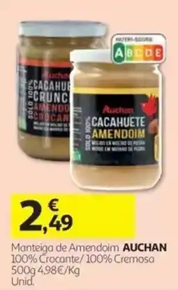 Auchan Manteiga de Amendoim Auchan promoção