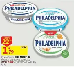 Auchan Queijo Creme philadelphia promoção