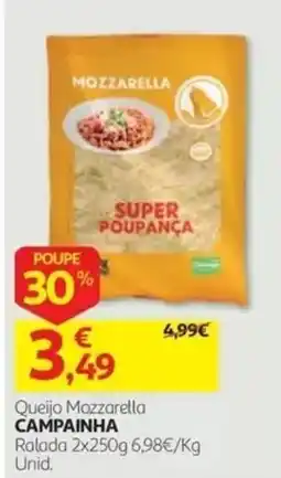 Auchan Queijo Mozzarella Campainha promoção