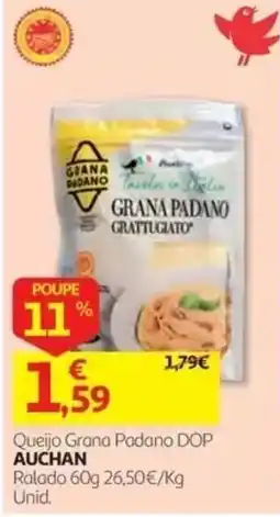 Auchan Queijo Grana Padano DOP Auchan promoção