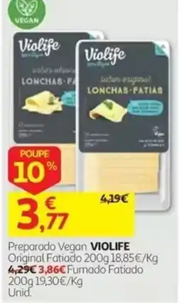 Auchan Preparado Vegan Violife promoção