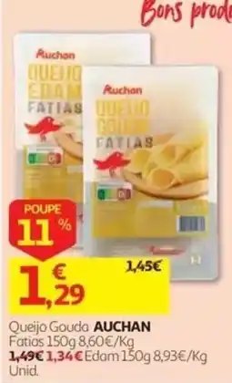 Auchan Queijo Gouda Auchan promoção