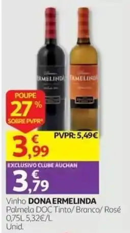 Auchan Vinho dona ermelinda promoção