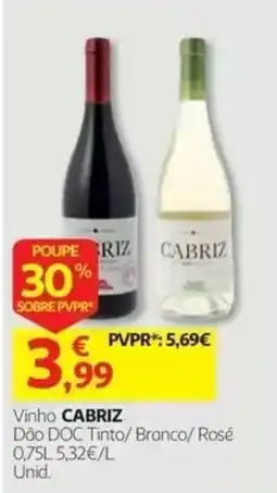 Auchan Vinho cabriz promoção