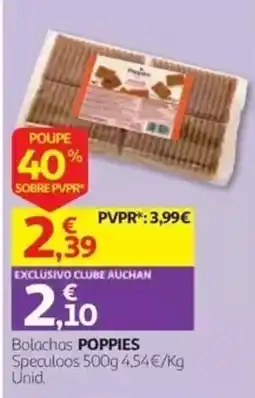 Auchan Bolachas poppies promoção
