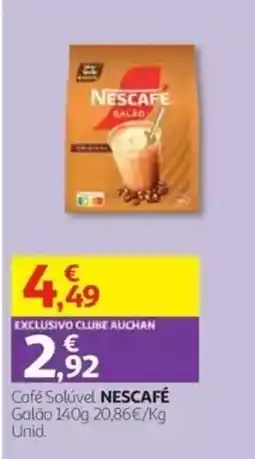 Auchan Café Solúvel Nescafé promoção