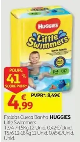 Auchan Fraldas Cueca Banho Huggies Little Swimmers promoção