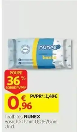 Auchan toalhitas nunex basic promoção