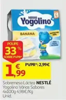 Auchan Sobremesa Láctea Nestlé Yogolino Vários Sabores promoção