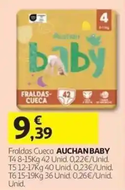 Auchan Fraldas Cueca Auchanbaby promoção