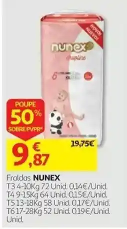 Auchan Fraldas nunex promoção