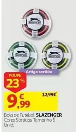 Auchan Bola de futebol slazenger promoção