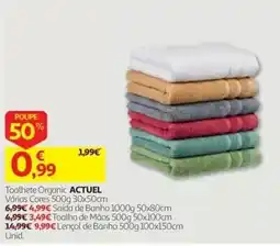 Auchan Toalhete Organic ACTUEL promoção