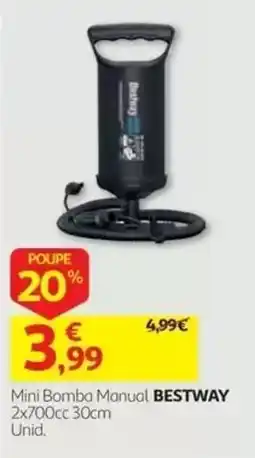 Auchan Mini bomba manual bestway promoção