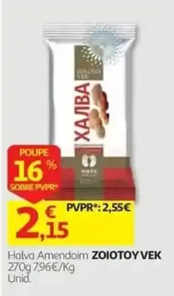 Auchan Halva Amendoin ZOIOTOYVEK promoção