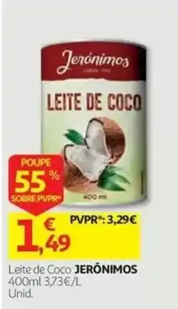 Auchan Leite de Coco Jerónimos promoção