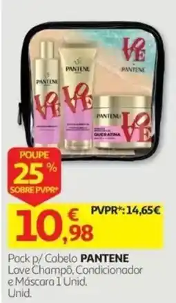 Auchan Pack p/ Cabelo Pantene Love promoção