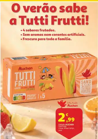 Auchan Gelado auchan tutti frutti promoção